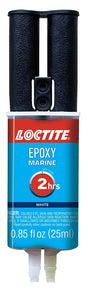 Loctite 1919324 Epoxy Marine, Tan/White(Hardener), 0.85 fl-oz Carded Syringe, Pack of 8