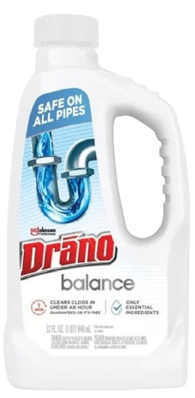 Drano Balance 432 Clog Remover, Gel, 32 oz Bottle, Pack of 12