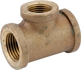 Anderson Metals 738106-121208 Reducing Pipe Tee, 3/4 x 3/4 x 1/2 in, IPT, Brass