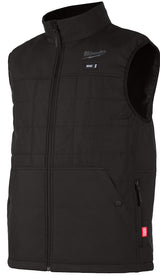 Milwaukee M12 Series 305B-212X Vest Kit, 2X, Men's, Fits to Chest Size: 46 to 48 in, Polyester, Black