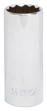 Vulcan MT6528616 Drive Socket, 15/16 in Socket, 1/2 in Drive, 12-Point, Chrome Vanadium Steel, Chrome