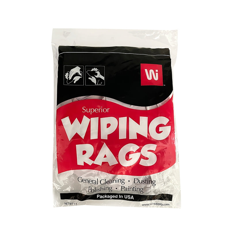 RAG PNTG&WIPING COTTON WHT 1LB