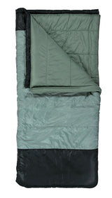 Klymit Wold Aspen 20 13WRGR20D Sleeping Bag, 74 in L, 34 in W, Rectangle, Polyester, Green