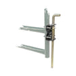 Koch 4076113 Gate Anchor, Powder-Coated, For: 1-3/4 to 2 in OD Round Tube Gates