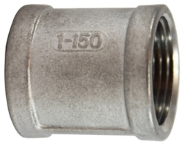 Midland Industries 62413BAG Pipe Coupling, 1/2 in, Stainless Steel, 300 psi Pressure