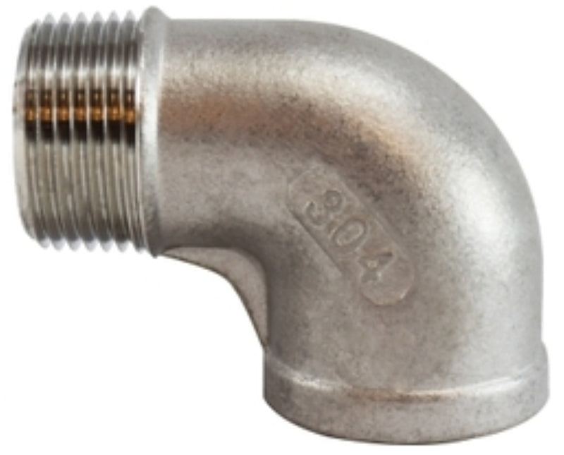 Midland Industries 62166BAG Pipe Street Elbow, 1-1/4 in, 90 deg Angle, Stainless Steel, 300 psi Pressure