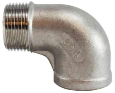 Midland Industries 62167BAG Pipe Street Elbow, 1-1/2 in, 90 deg Angle, Stainless Steel, 300 psi Pressure