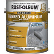 Rust-Oleum 580 Series 301905 Roof Coating, Aluminum, 0.9 gal, Liquid, Pack of 2