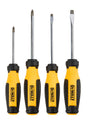 DEWALT DWHT65200 Screwdriver Set, 4-Piece, Steel, Chrome-Plated