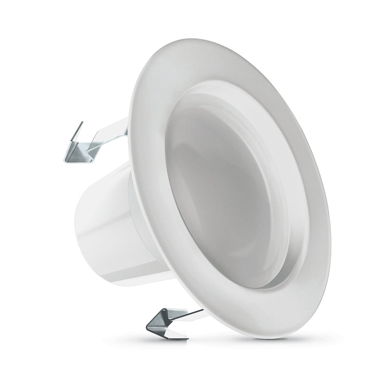 Feit Electric LEDR4HO/6WYCA Downlight, 775 Lumens, 2.3 in H x 5.1 in W Dimensions, 8.6 W, 120 V, LED Lamp, White