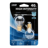 Feit Electric BP40S11N/2/RP Incandescent Bulb, 40 W, S11 Lamp, E17 Lamp Base, 370 Lumens, 2700 K Color Temp, Soft White