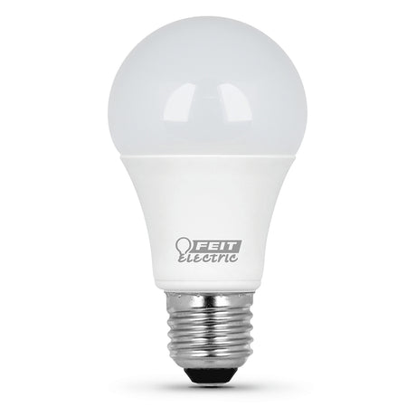 Feit Electric A800/850/10KLED LED Bulb, General-Purpose, A19 Lamp, 60 W Equivalent, E26 Medium Lamp Base, Non-Dimmable