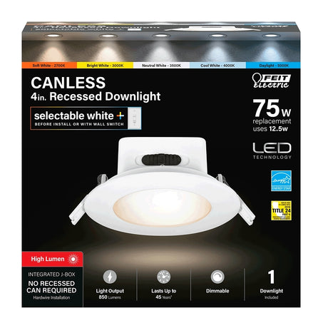 LIGHT REC DIM HO 6WY 12.5W 4IN