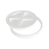 Gamma 4122E Lid, Heavy-Duty, Leak-Proof, HDPE, White, For: 3.5 to 7 gal Standard Plastic Buckets