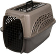 Petmate 21232 Two-Door Top Load Carrier, 16-3/4 in W, 14-1/2 in H, Plastic/Steel, Coffee Grounds/Metallic Pearl Tan