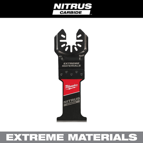 Milwaukee NITRUS CARBIDE Series 49-25-1571 Oscillating Multi-Tool Blade, 1-3/8 in D Cutting, Carbide, 1/PK