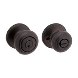 Kwikset 94002-956 Entry Door Lockset, Knob Handle, Venetian Bronze, Zinc, KW1, SC1 Keyway, Residential, 3 Grade
