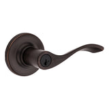 Kwikset 94050-674 Entry Door Lockset, Lever Handle, Venetian Bronze, Zinc, KW1 Keyway, Re-Key Technology: SmartKey