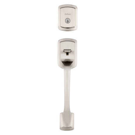 Kwikset Signature 818PGHXPSK 15 RDT SMT Handleset with Pismo Knob, Grade 3 Grade, Metal, Satin Nickel, KW1 Keyway