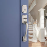 Kwikset Signature 818PGHXPSK 15 RDT SMT Handleset with Pismo Knob, Grade 3 Grade, Metal, Satin Nickel, KW1 Keyway