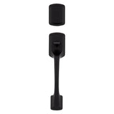 Kwikset 98180-026 Entry Handleset, Matte Black, Metal, KW1 Keyway, Residential, Grade 3 Grade, Left, Right Hand