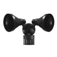 globe 17000140 Security Flood Light, 120 V, 2 -Lamp, LED Lamp, 4000 K Color Temp, Plastic Fixture, Black Fixture