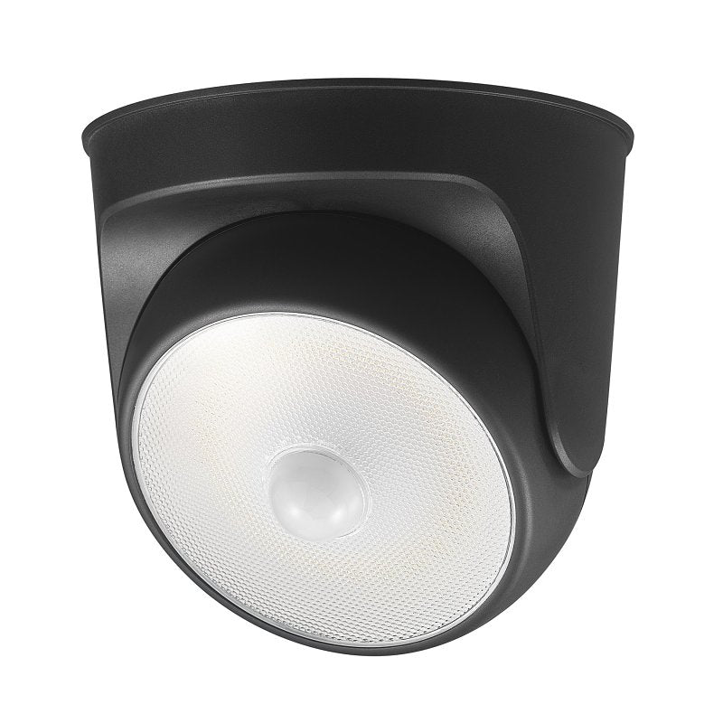 globe 17000183 Security Orb Light, LED Lamp, Daylight, 250 Lumens, 4000 K Color Temp, Black Fixture
