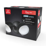 globe 17000186 Security Flood Light, 120 V, 20 W, 1 -Lamp, LED Lamp, Daylight, 1600 Lumens, 4000 K Color Temp