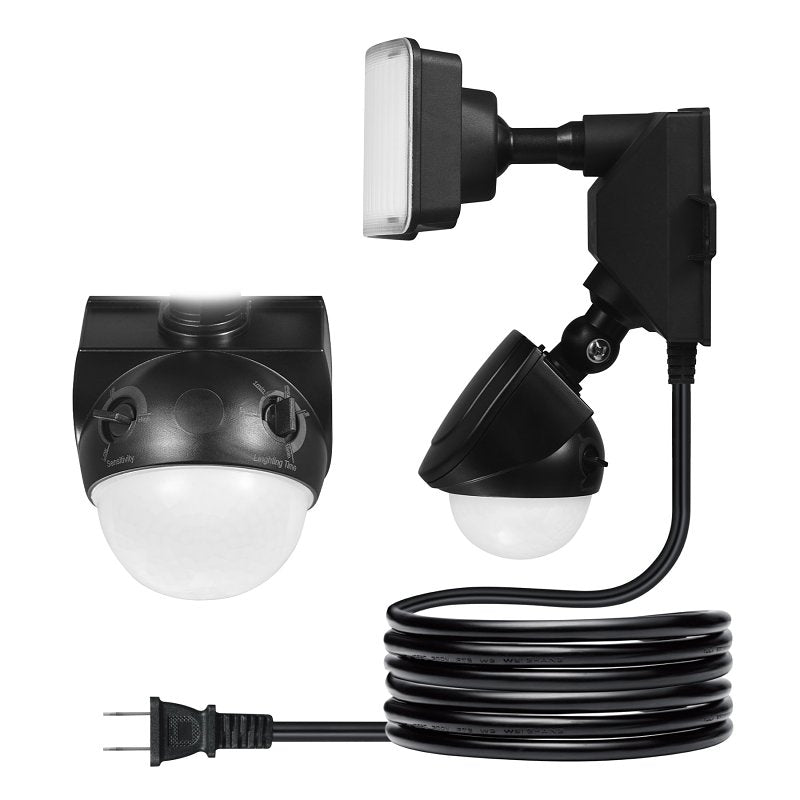 globe 17000198 Security Light, 120 V, 14 W, 1 -Lamp, LED Lamp, Daylight, 1200 Lumens, 4000 K Color Temp, Plastic Fixture