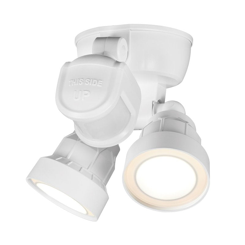 globe 17000201 Security Flood Light, 120 V, 15 W, 1 -Lamp, LED Lamp, Bright White, 1400 Lumens, 4000 K Color Temp