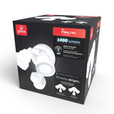 globe 17000201 Security Flood Light, 120 V, 15 W, 1 -Lamp, LED Lamp, Bright White, 1400 Lumens, 4000 K Color Temp