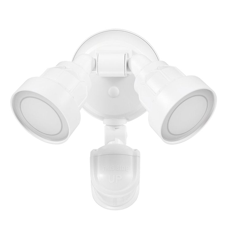 globe 17000201 Security Flood Light, 120 V, 15 W, 1 -Lamp, LED Lamp, Bright White, 1400 Lumens, 4000 K Color Temp