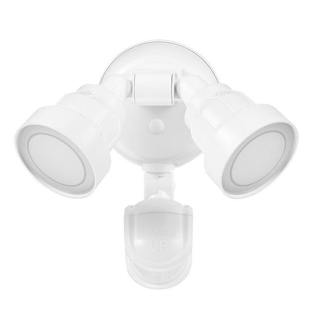 globe 17000201 Security Flood Light, 120 V, 15 W, 1 -Lamp, LED Lamp, Bright White, 1400 Lumens, 4000 K Color Temp