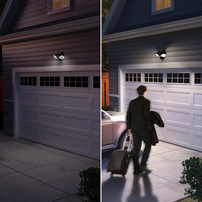 globe 17000202 Security Flood Light, 120 V, 15 W, 1 -Lamp, LED Lamp, Bright White, 1400 Lumens, 4000 K Color Temp
