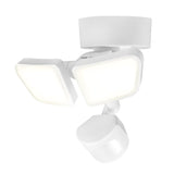 globe 17000203 Security Flood Light, 120 V, 22 W, 2 -Lamp, LED Lamp, Bright White, 2200 Lumens, 4000 K Color Temp