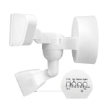 globe 17000206 Security Flood Light, LED Lamp, Bright White, 3200 Lumens, 4000 K Color Temp, White Fixture