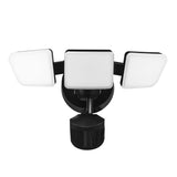 globe 17000207 Security Flood Light, 120 V, 32 W, 3 -Lamp, LED Lamp, Bright White, 3200 Lumens, 4000 K Color Temp
