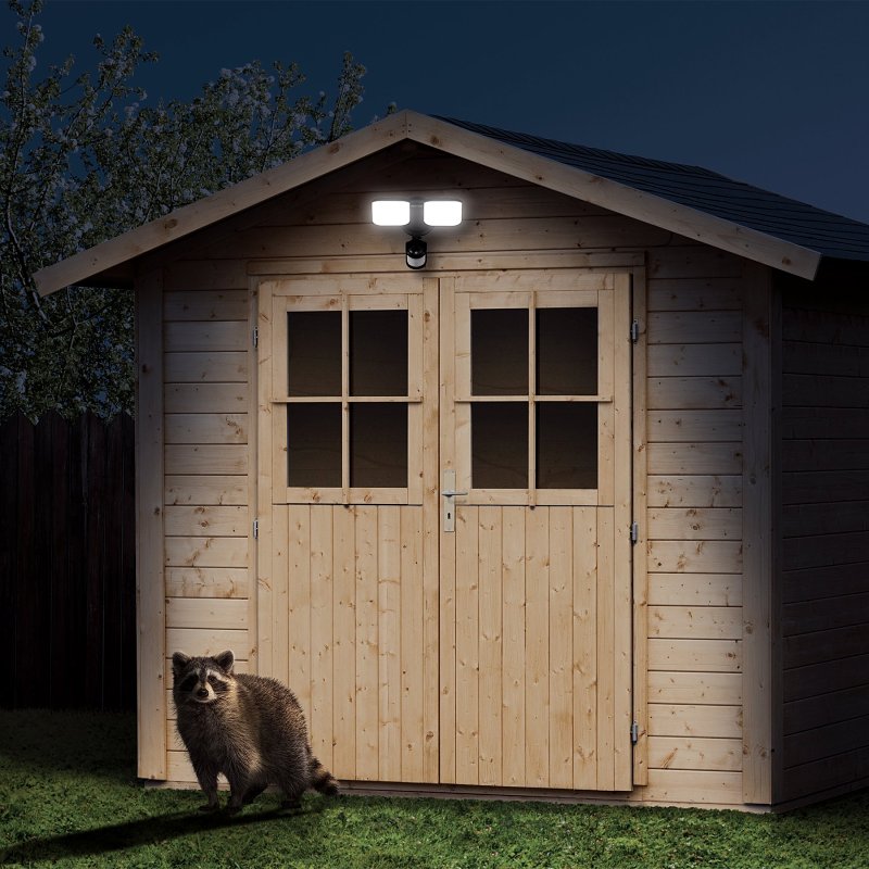 globe 17000208 Security Flood Light, 120 V, 8 W, 1 -Lamp, LED Lamp, Daylight, 600 Lumens, 4000 K Color Temp