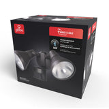 globe 17000272 Security Flood Light, 120 V, 120 W, 2 -Lamp, LED Lamp, 4000 K Color Temp, Plastic Fixture, Bronze Fixture