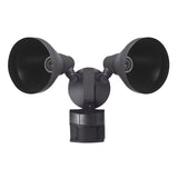 globe 17000272 Security Flood Light, 120 V, 120 W, 2 -Lamp, LED Lamp, 4000 K Color Temp, Plastic Fixture, Bronze Fixture
