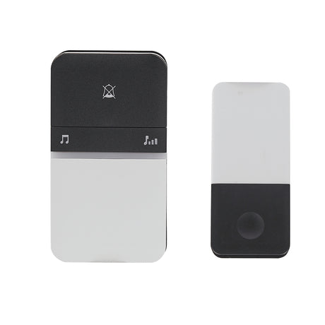 Heath Zenith 18000154 Door Chime Bell, Wireless, Black/White