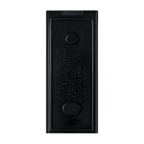 Heath Zenith 18000159 Pushbutton Doorbell, Wireless, Rectangular, Black