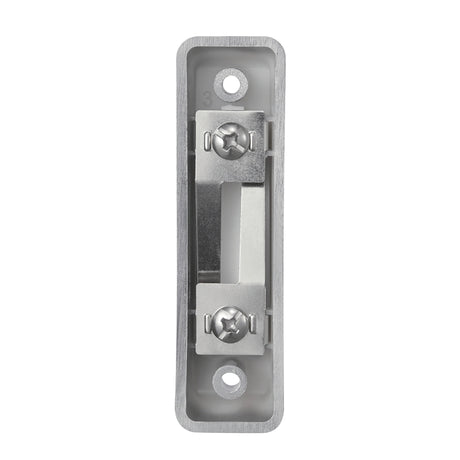 Heath Zenith Satin Nickel Plastic Wired Push Doorbell Button 18000222, Rectangular, Metal, Silver