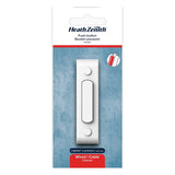 Heath Zenith 18000144 Doorbell Pushbutton, Wired, Metal, White
