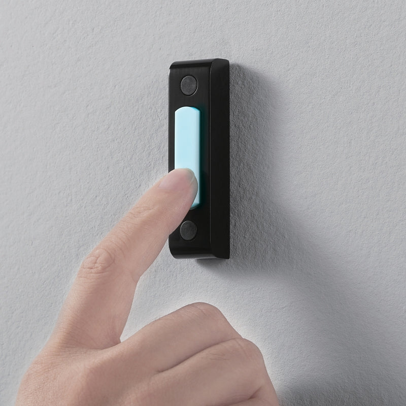 Heath Zenith 18000216 Pushbutton Doorbell, Wired, Black