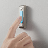 Heath Zenith 18000217 Pushbutton Doorbell, Wired, Rectangular, Silver