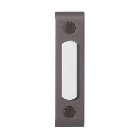 Heath Zenith 18000218 Doorbell Pushbutton, Wired, Metal, Brown, Lighted