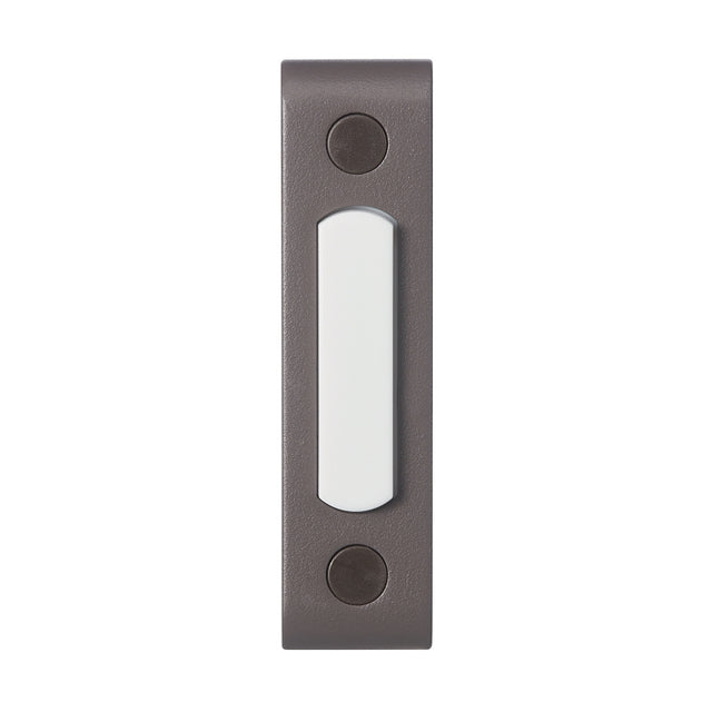 Heath Zenith 18000218 Doorbell Pushbutton, Wired, Metal, Brown, Lighted
