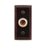 Heath Zenith SL-716 Doorbell Pushbutton, Wired, Metal, Oil-Rubbed Bronze, Lighted