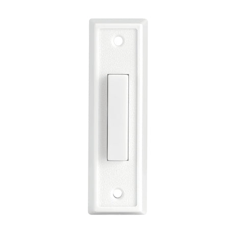 Heath Zenith 18000092 Doorbell Button, Wired, Push Button, Plastic, White, Lighted